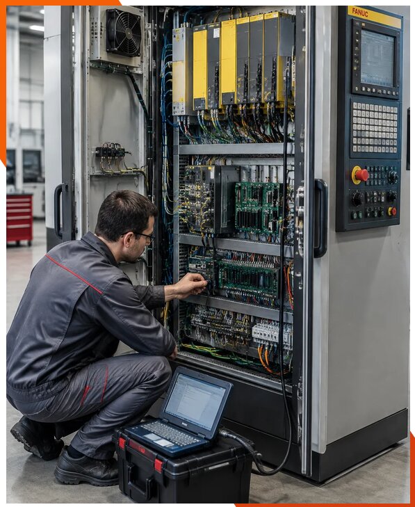 Ремонт систем ЧПУ FANUC промышленных станков в Луховицах
